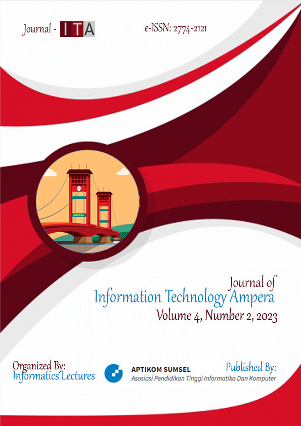 					View Vol. 4 No. 2 (2023): Journal of Information Technology Ampera
				