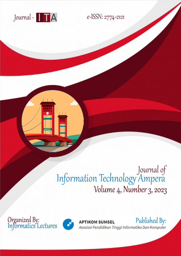 					View Vol. 4 No. 3 (2023): Journal of Information Technology Ampera
				